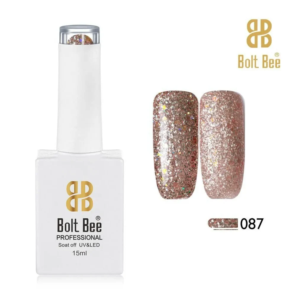 Bolt Bee Copper Glitter Gel Polish (shade No. 087)