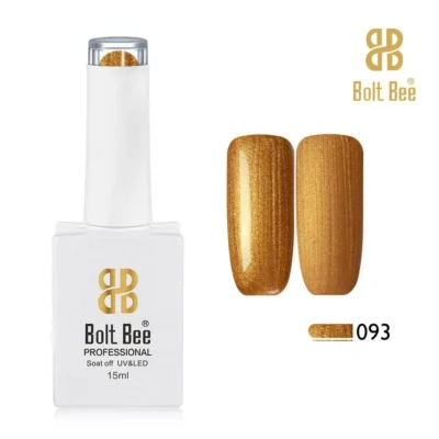 Bolt Bee Metallic Shimmery Gold Gel Polish (shade No. 094)
