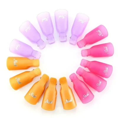Nail Keepers Or Nail Soak Off Caps (set Of 10) (random Color Dispatched)