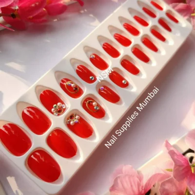 Valentine's Special Red Short Oval (set Of 24 Pcs)
