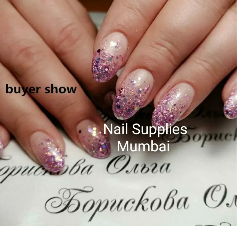 Pink / Rosegold Glitters And Mylars Box (set Of 12)