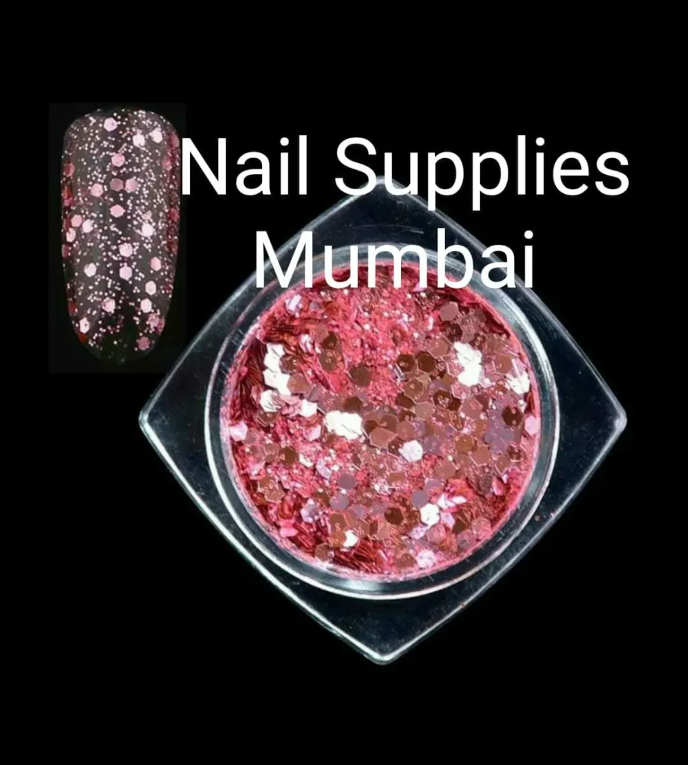 Pink / Rosegold Glitters And Mylars Box (set Of 12)