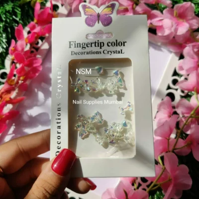 Aurora Bows And Hearts Nail Charms