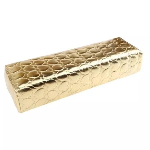 Gold And Silver Rectangle Nail Art Hand Rest