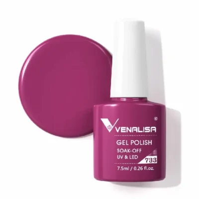 Venalisa Gel Polish Shade No. 733 (7.5ml)