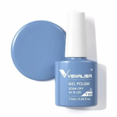 Venalisa Gel Polish Shade No. 748 - Sky Blue Color (7.5ml)