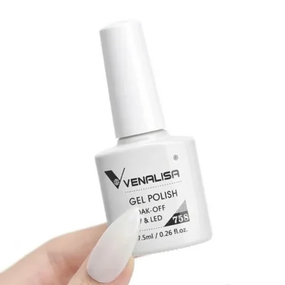 Venalisa Gel Polish Shade No. 758 - White Color (7.5ml)