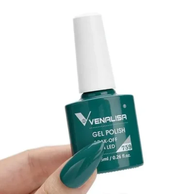 Venalisa Gel Polish Shade No. 759 - Green Color (7.5ml)