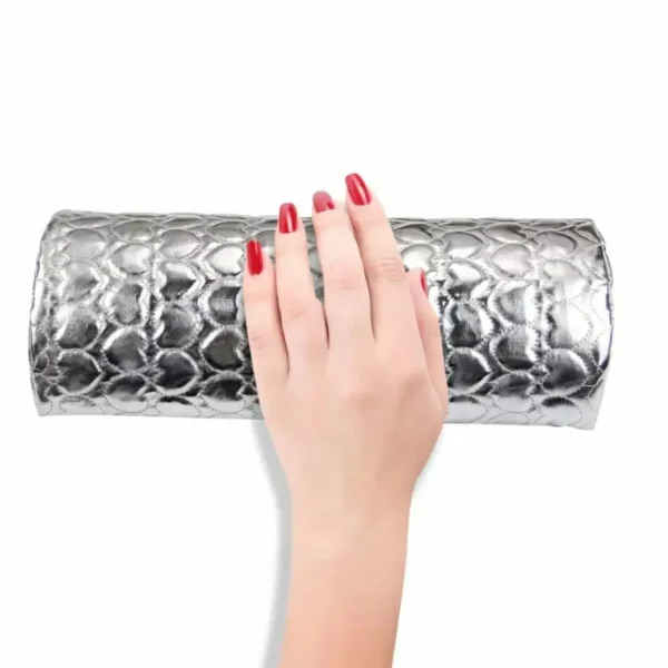 Gold And Silver Semi Circle Nail Art Hand Rest