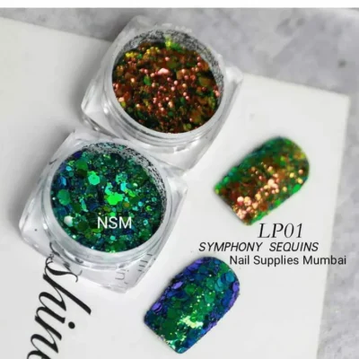 Glitters And Chunky Mylar Mix (set Of 6 Colors)
