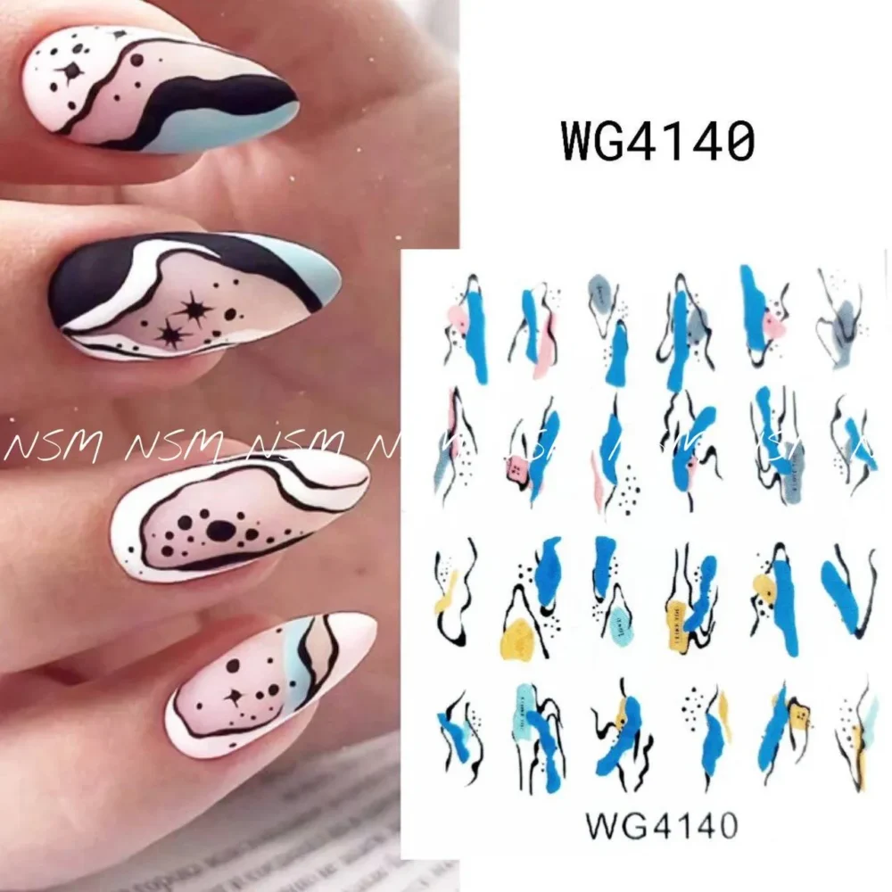 Abstract Water Decal Sticker Sheets (wg4140)