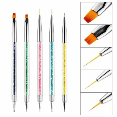 Art Brush And Dotting Tool 5 Pcs (2 In 1)