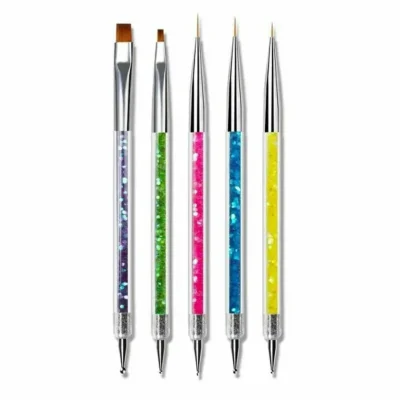 Art Brush And Dotting Tool 5 Pcs (2 In 1)