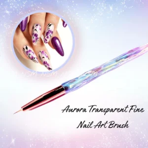 Aurora Crystal Handle Fine Tip Nail Art Brush