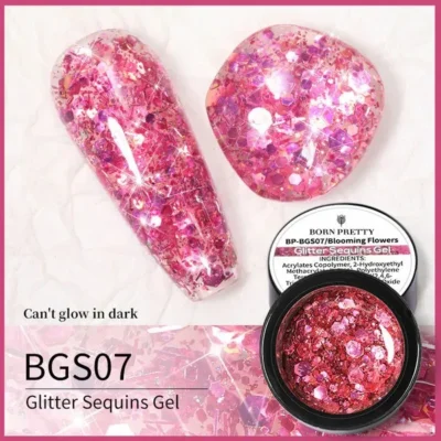 Born Pretty Blooming Flowers Glitter Sequins Gel Bgs07 (5gm)