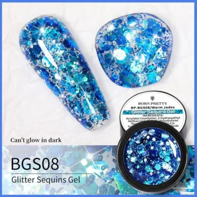 Born Pretty Warm Jades Glitter Sequins Gel Bgs08 (5gm)