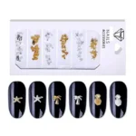 Beach Themed Nail Accessory Nail Charms Sheet (Starfish Coconut Tree And Pineapple Shaped Charms) (1)