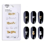 Beach Themed Nail Accessory Nail Charms Sheet (Starfish Coconut Tree And Pineapple Shaped Charms) (2)