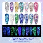 Born Pretty Glow In The Dark Evening Fog Glitter Sequins Gel Bgs01 (5gm)