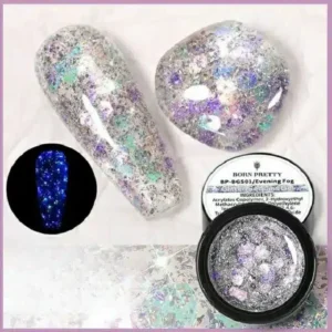 Born Pretty Glow In The Dark Evening Fog Glitter Sequins Gel Bgs01 (5gm)