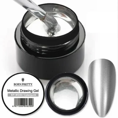 Born Pretty Metallic Silver Cyberpunk Painting Gel Md02 (5ml)