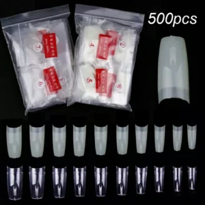 C - Cut Nail Extension Tips (Pack Of 500 Pcs)