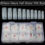 C - Cut Nail Extension Tips (Pack Of 500 Pcs)