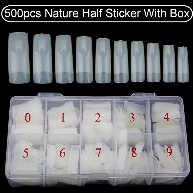 C - Cut Nail Extension Tips (Pack Of 500 Pcs) C - Cut Nail Extension Tips (Pack Of 500 Pcs)