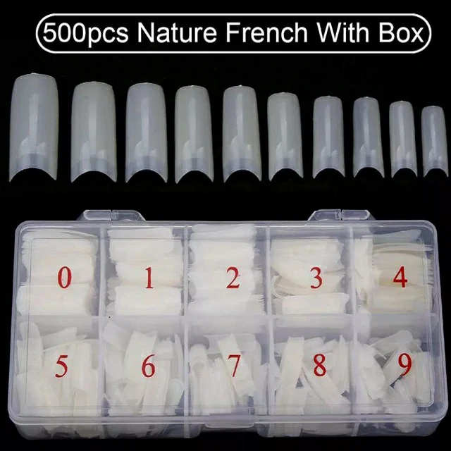 C - Cut Nail Extension Tips (Pack Of 500 Pcs) C - Cut Nail Extension Tips (Pack Of 500 Pcs)