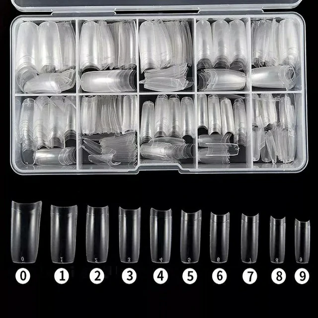 C - Cut Nail Extension Tips (Pack Of 500 Pcs) C - Cut Nail Extension Tips (Pack Of 500 Pcs)