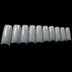 C - Cut Nail Extension Tips (Pack Of 500 Pcs) - Natural Without Box