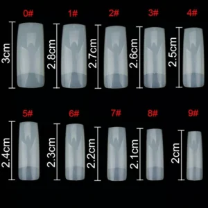 C - Cut Nail Extension Tips (Pack Of 500 Pcs)