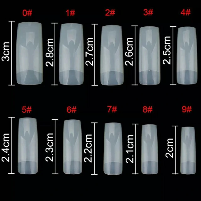 C - Cut Nail Extension Tips (Pack Of 500 Pcs) C - Cut Nail Extension Tips (Pack Of 500 Pcs)