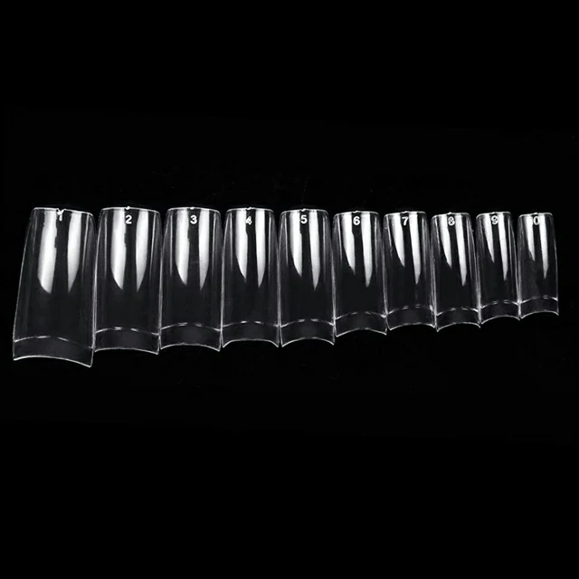 C - Cut Nail Extension Tips (Pack Of 500 Pcs) - Clear / Transparent Without Box C - Cut Nail Extension Tips (Pack Of 500 Pcs) - Clear / Transparent Without Box