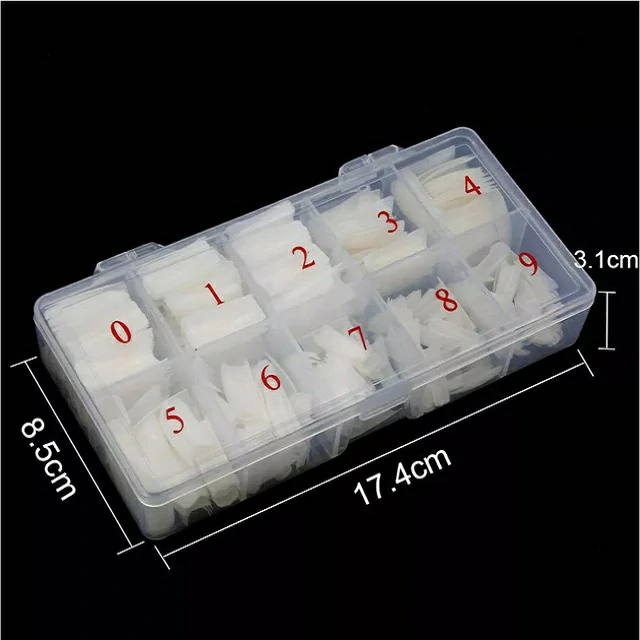 C - Cut Nail Extension Tips (Pack Of 500 Pcs) C - Cut Nail Extension Tips (Pack Of 500 Pcs)