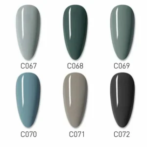 Canni Green Field Gel Nail Polish Kit (set Of 6 Colors)