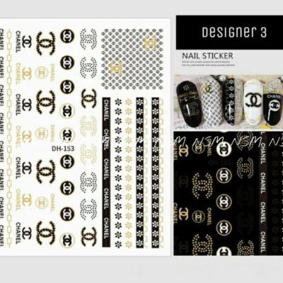 Chanel Brand Nail Art Sticker Sheets (dh-153)