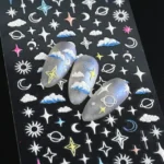 Clouds Moon And Stars 5d Sticker Sheets (5d-k108)