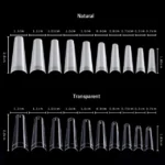 Coffin Shaped Fake Nail Tips (Pack Of 500 Pc)