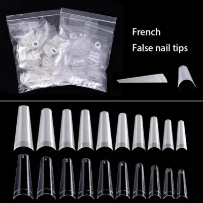Coffin Shaped Fake Nail Tips (Pack Of 500 Pc)