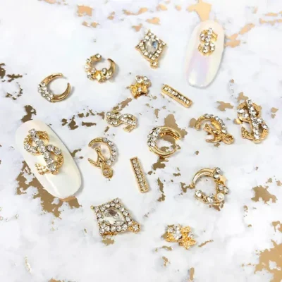 Crescent Moon Cat Nail Charms (set Of 2pcs)