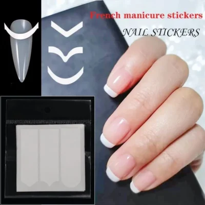French Manicure Tip Guides Stickers (3 Patterns)