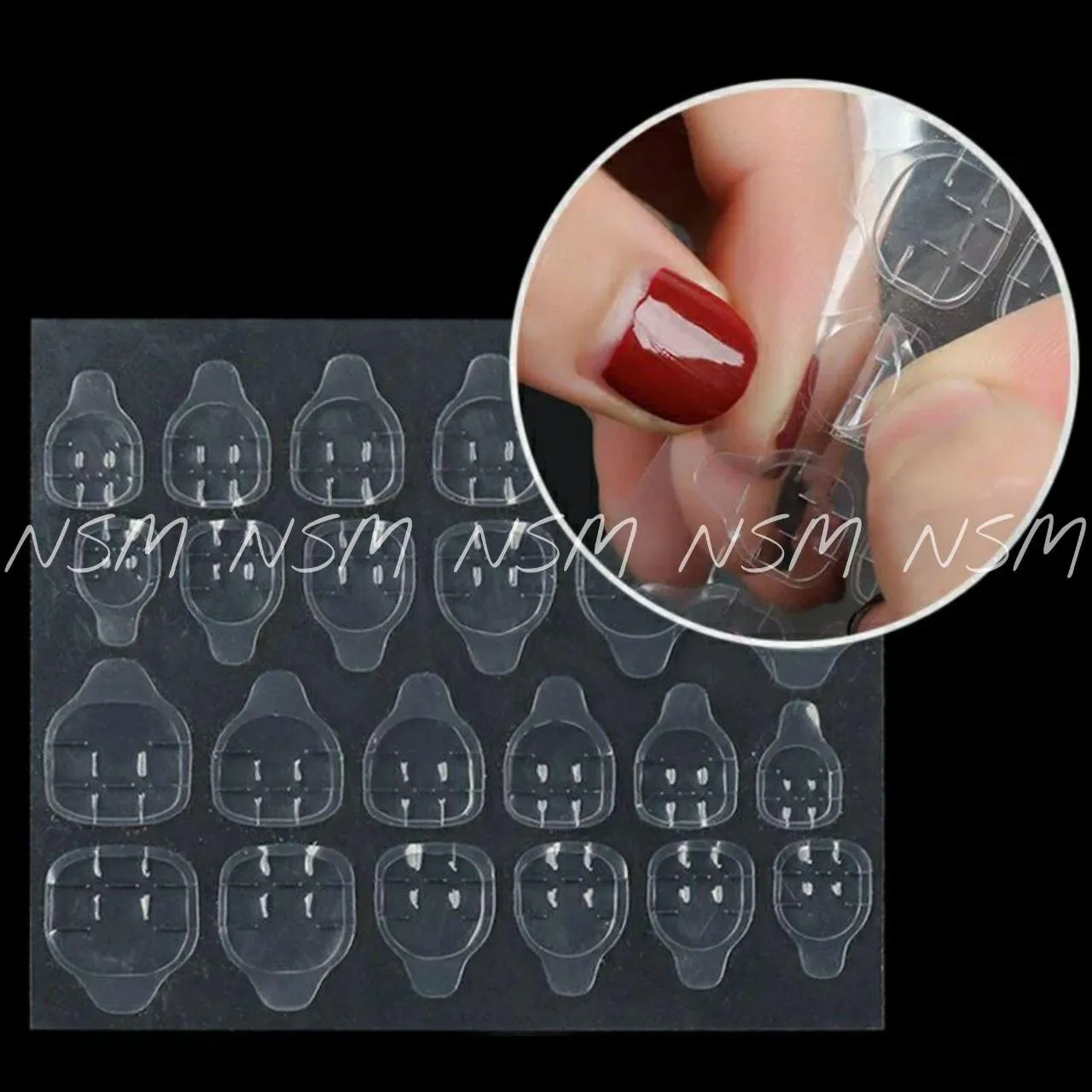 24 Press-on Nail Adhesive Tabs / Sticky Tabs / Duble Side Sticker / Glue -  Etsy