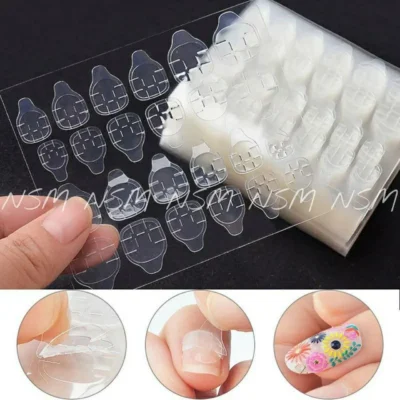 Glue Tabs For Press On Nails (set Of 10 Sheets For 24 Nails)