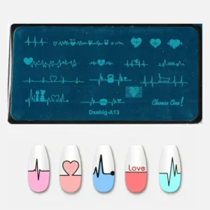 Heart Beat Designs Stamping Plate