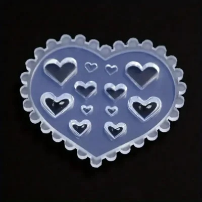 Heart Shaped Silicone Nail Art Mold