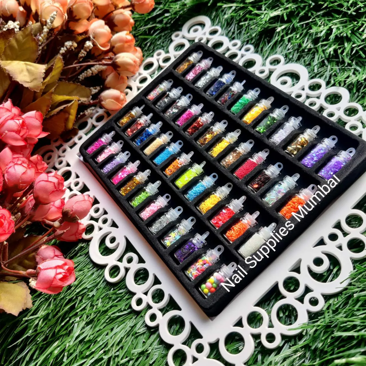 Nail Art Kit with 24 Grids of 576 Pieces Matte Press-on Nails - Includes 4  Different Acrylic Short Medium Long Length Ballerina False Nail tips  Adhesive Tabs Glue Stickers Tools and Rhinestone Accessories - Perfect...