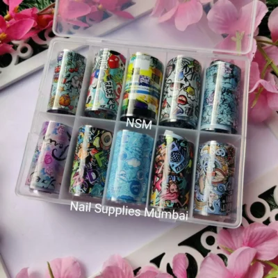 Abstract Print Transfer Foil Box