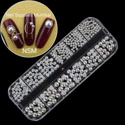 Flat Back Pearls Grid