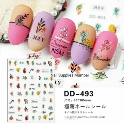 LV Brand Nail Art Sticker Sheets (MG200508-02) - Nail Supplies Mumbai